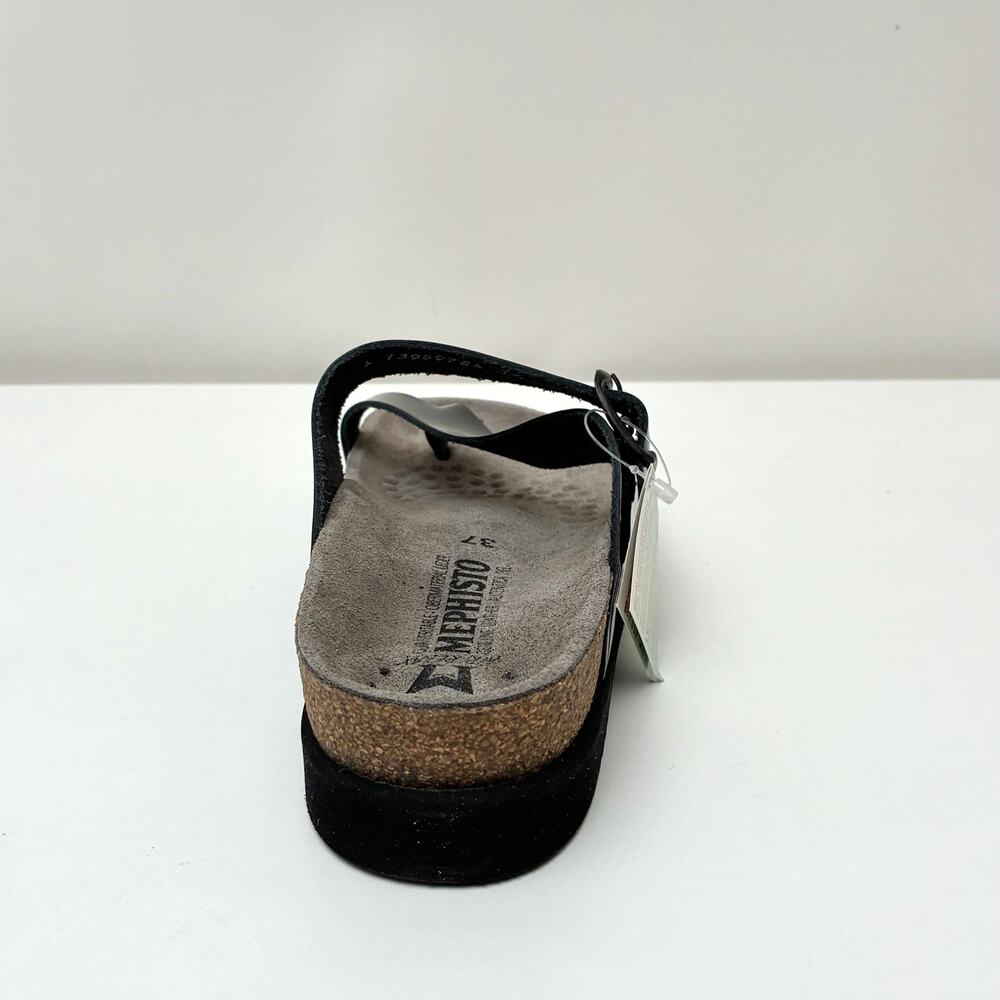 NIB Mephisto Women's Helen Black Patent Leather Slip On Sandal - EU37; US 7M - Picture 11 of 15